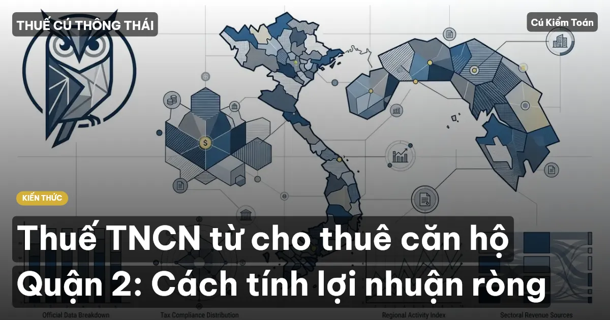 Thuế TNCN từ cho thuê căn hộ Quận 2: Cách tính lợi nhuận ròng