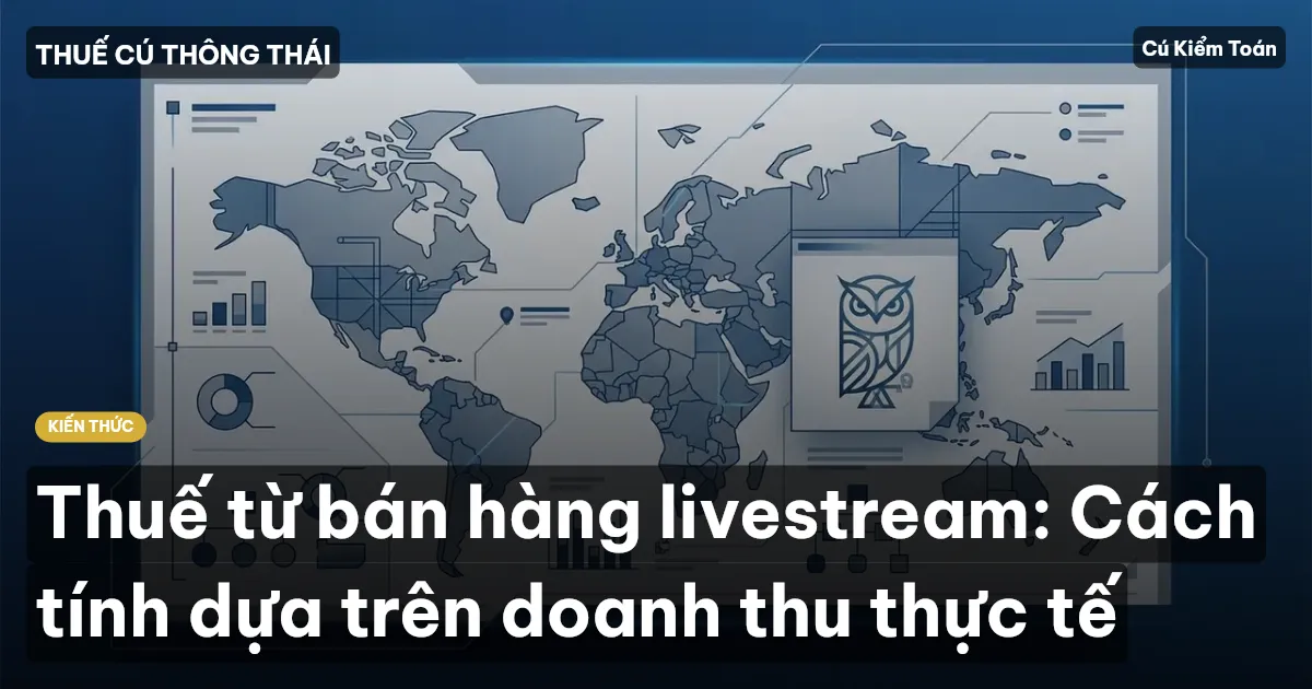 Thuế từ bán hàng livestream: Cách tính dựa trên doanh thu thực tế
