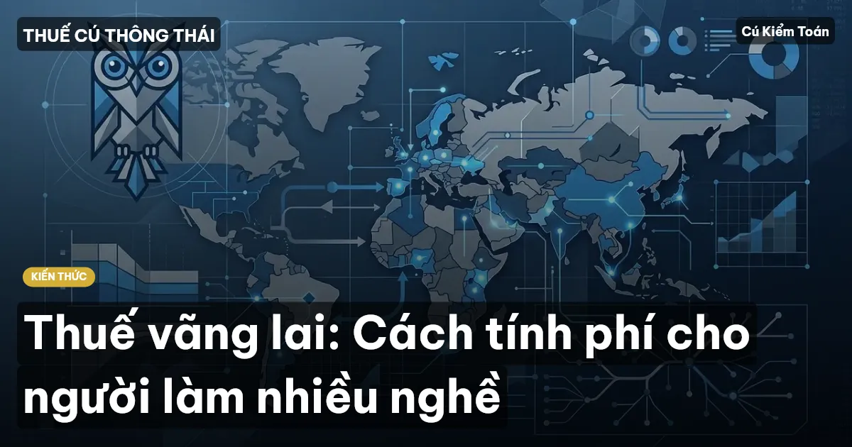 Thuế vãng lai: Cách tính phí cho người làm nhiều nghề