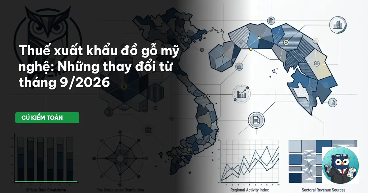 Thuế xuất khẩu đồ gỗ mỹ nghệ: Những thay đổi từ tháng 9/2026