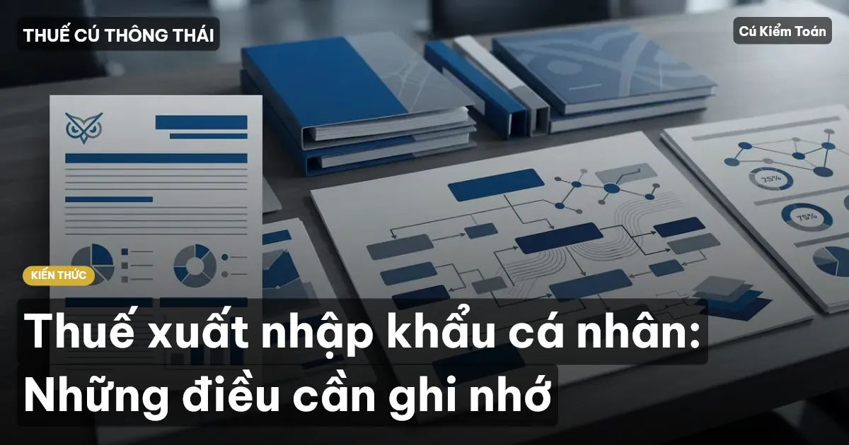 Thuế xuất nhập khẩu cá nhân: Những điều cần ghi nhớ