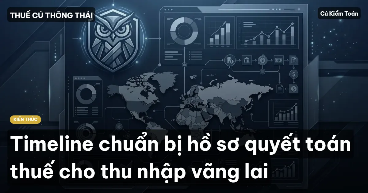 Timeline chuẩn bị hồ sơ quyết toán thuế cho thu nhập vãng lai