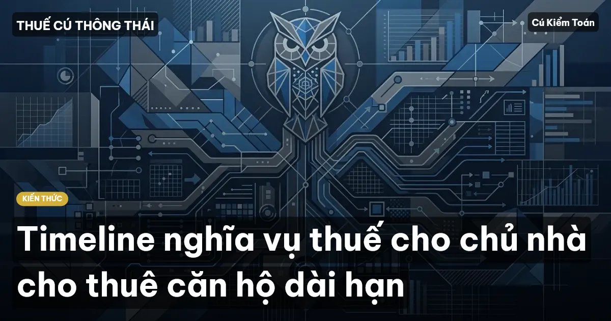 Timeline nghĩa vụ thuế cho chủ nhà cho thuê căn hộ dài hạn