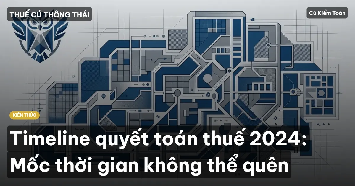 Timeline quyết toán thuế 2024: Mốc thời gian không thể quên