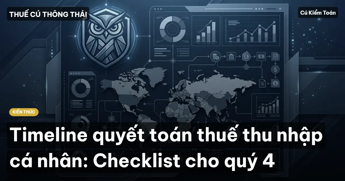 Timeline quyết toán thuế thu nhập cá nhân: Checklist cho quý 4