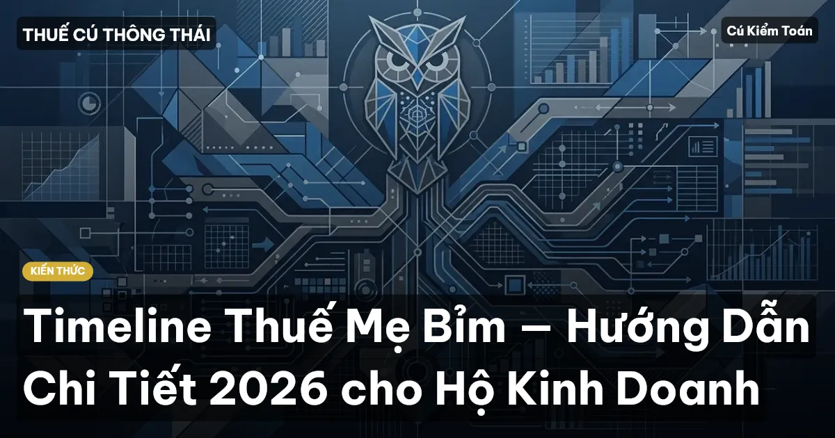 Timeline Thuế Mẹ Bỉm — Hướng Dẫn Chi Tiết 2026 cho Hộ Kinh Doanh