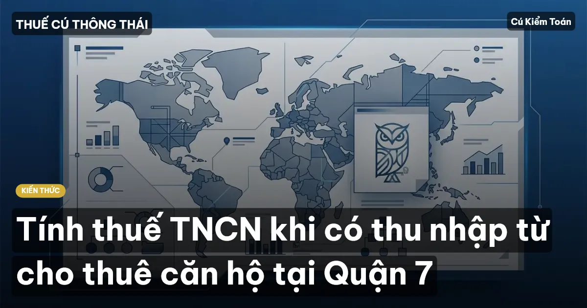 Tính thuế TNCN khi có thu nhập từ cho thuê căn hộ tại Quận 7