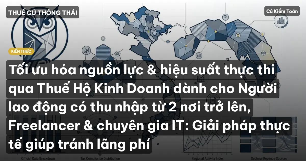 Tối ưu hóa nguồn lực & hiệu suất thực thi qua Thuế Hộ Kinh Doanh dành cho Người lao động có thu nhập từ 2 nơi trở lên, Freelancer & chuyên gia IT: Giải pháp thực tế giúp tránh lãng phí