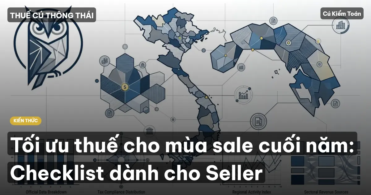 Tối ưu thuế cho mùa sale cuối năm: Checklist dành cho Seller