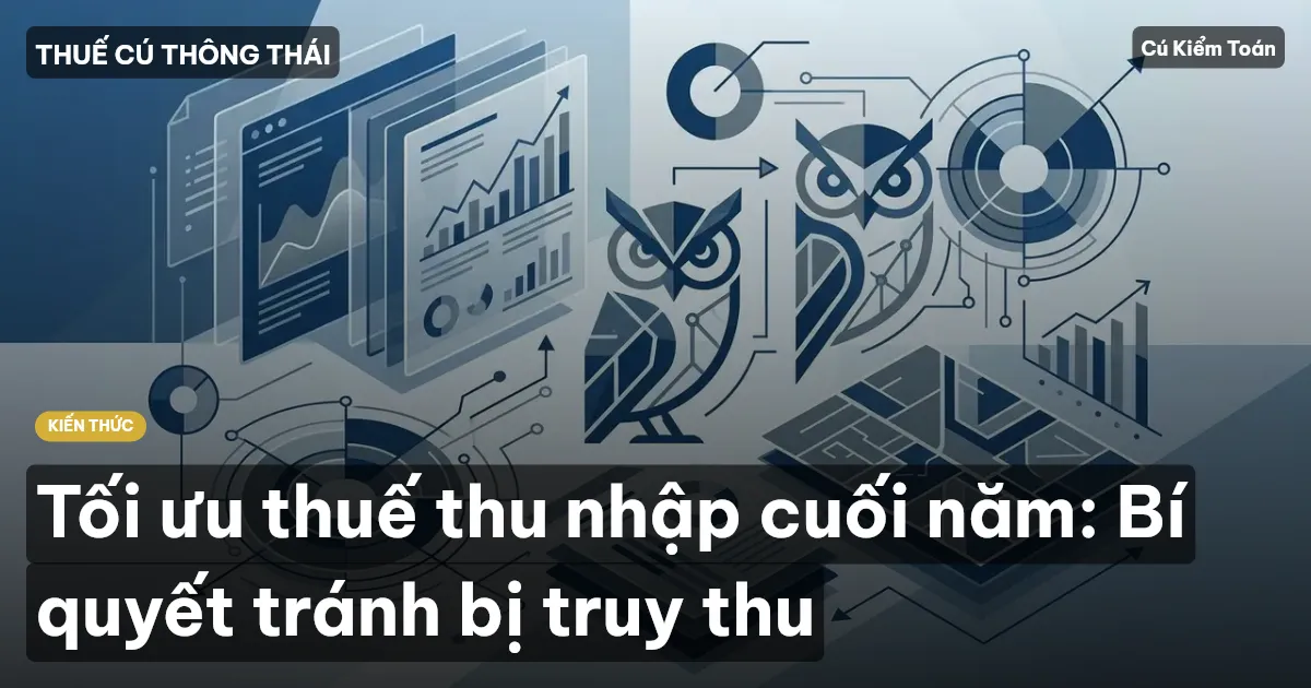 Tối ưu thuế thu nhập cuối năm: Bí quyết tránh bị truy thu