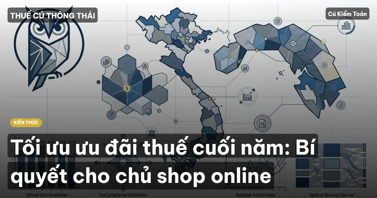 Tối ưu ưu đãi thuế cuối năm: Bí quyết cho chủ shop online