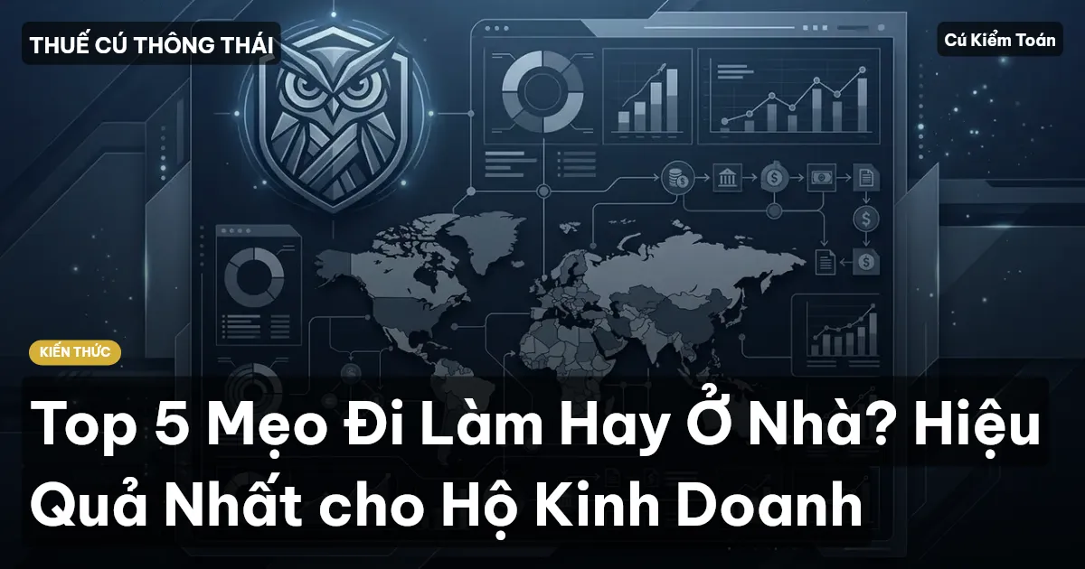 Top 5 Mẹo Đi Làm Hay Ở Nhà? Hiệu Quả Nhất cho Hộ Kinh Doanh