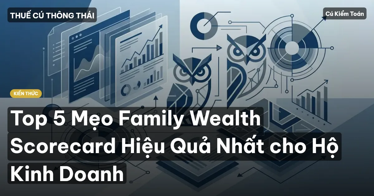 Top 5 Mẹo Family Wealth Scorecard Hiệu Quả Nhất cho Hộ Kinh Doanh