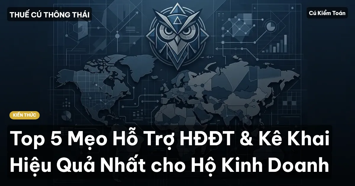 Top 5 Mẹo Hỗ Trợ HĐĐT & Kê Khai Hiệu Quả Nhất cho Hộ Kinh Doanh