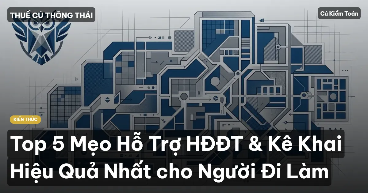 Top 5 Mẹo Hỗ Trợ HĐĐT & Kê Khai Hiệu Quả Nhất cho Người Đi Làm