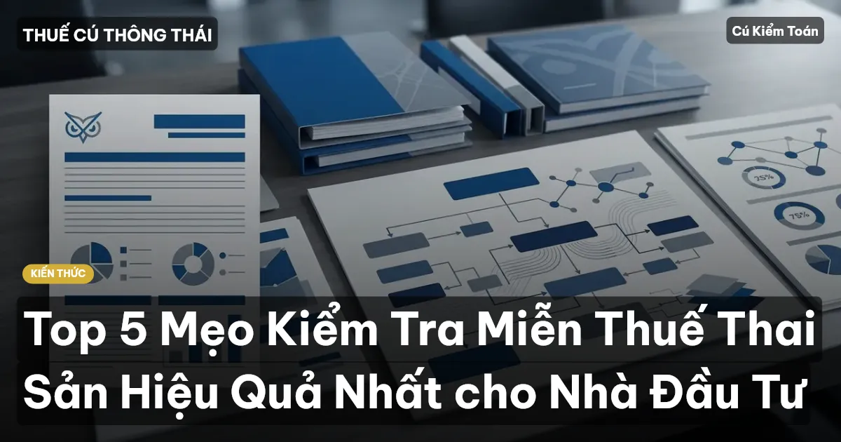 Top 5 Mẹo Kiểm Tra Miễn Thuế Thai Sản Hiệu Quả Nhất cho Nhà Đầu Tư