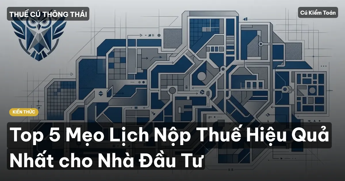 Top 5 Mẹo Lịch Nộp Thuế Hiệu Quả Nhất cho Nhà Đầu Tư