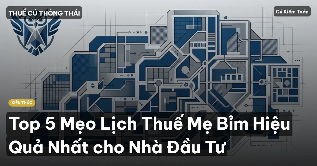 Top 5 Mẹo Lịch Thuế Mẹ Bỉm Hiệu Quả Nhất cho Nhà Đầu Tư