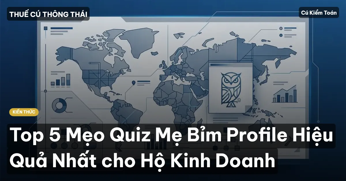 Top 5 Mẹo Quiz Mẹ Bỉm Profile Hiệu Quả Nhất cho Hộ Kinh Doanh