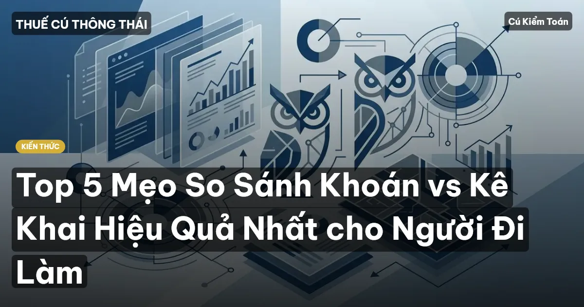 Top 5 Mẹo So Sánh Khoán vs Kê Khai Hiệu Quả Nhất cho Người Đi Làm