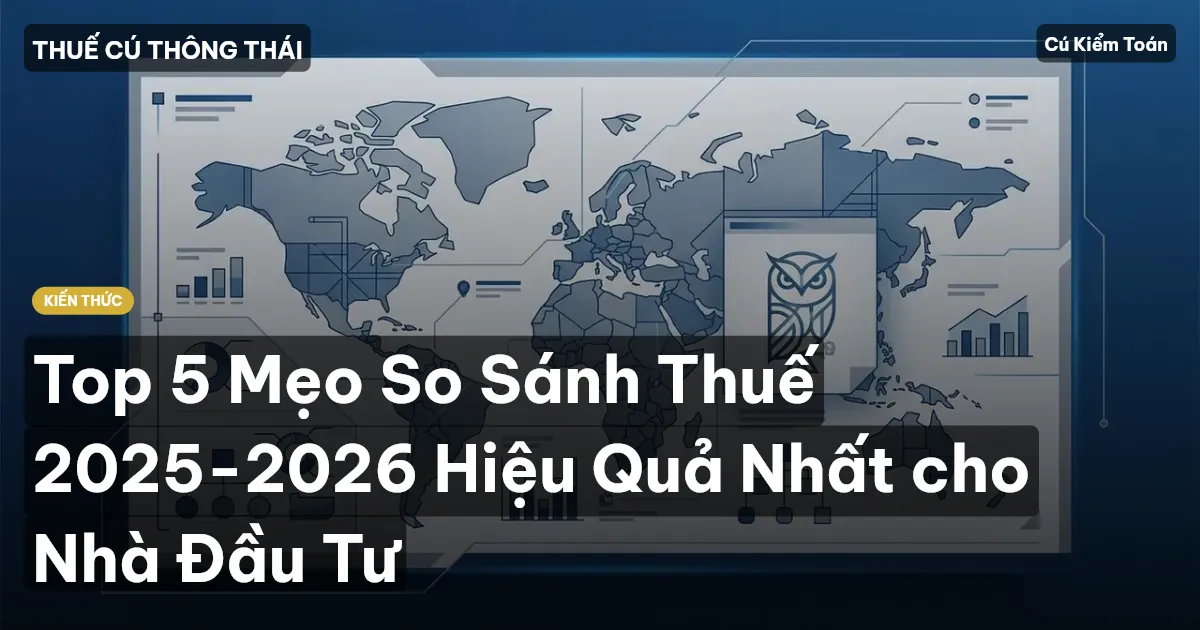Top 5 Mẹo So Sánh Thuế 2025-2026 Hiệu Quả Nhất cho Nhà Đầu Tư