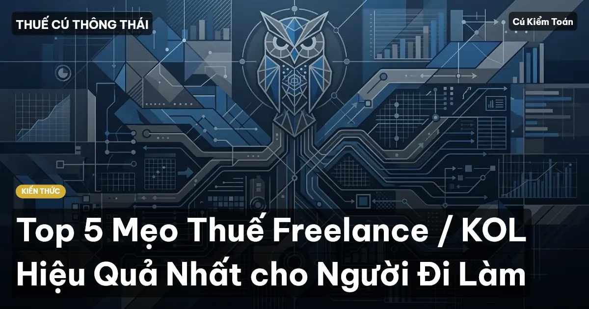 Top 5 Mẹo Thuế Freelance / KOL Hiệu Quả Nhất cho Người Đi Làm