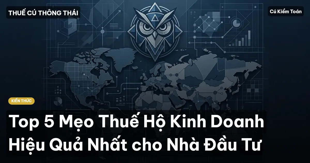 Top 5 Mẹo Thuế Hộ Kinh Doanh Hiệu Quả Nhất cho Nhà Đầu Tư