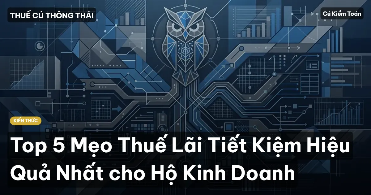 Top 5 Mẹo Thuế Lãi Tiết Kiệm Hiệu Quả Nhất cho Hộ Kinh Doanh