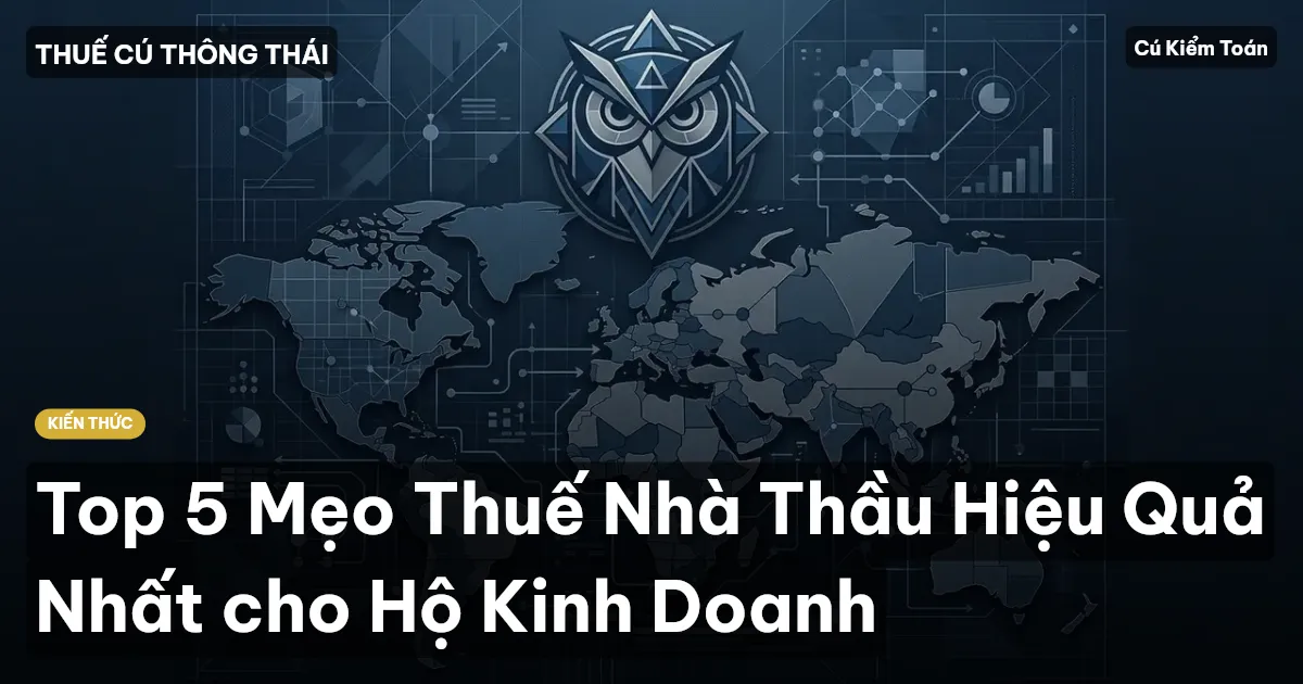 Top 5 Mẹo Thuế Nhà Thầu Hiệu Quả Nhất cho Hộ Kinh Doanh