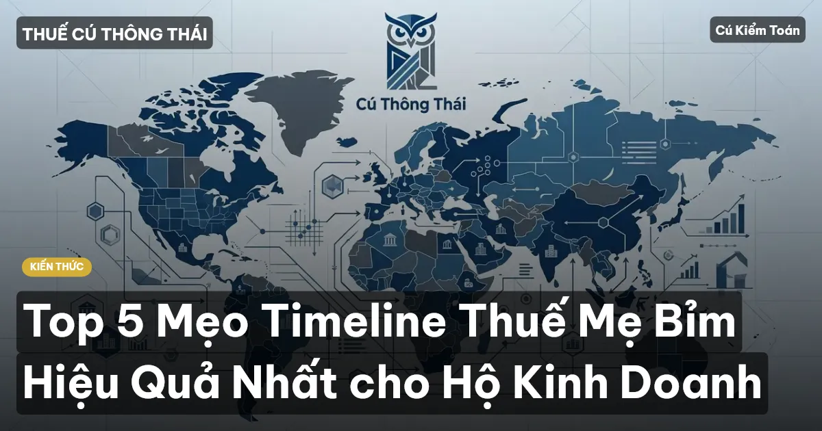 Top 5 Mẹo Timeline Thuế Mẹ Bỉm Hiệu Quả Nhất cho Hộ Kinh Doanh