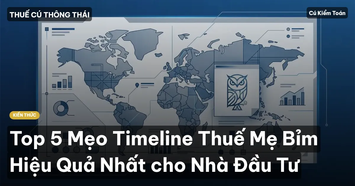 Top 5 Mẹo Timeline Thuế Mẹ Bỉm Hiệu Quả Nhất cho Nhà Đầu Tư