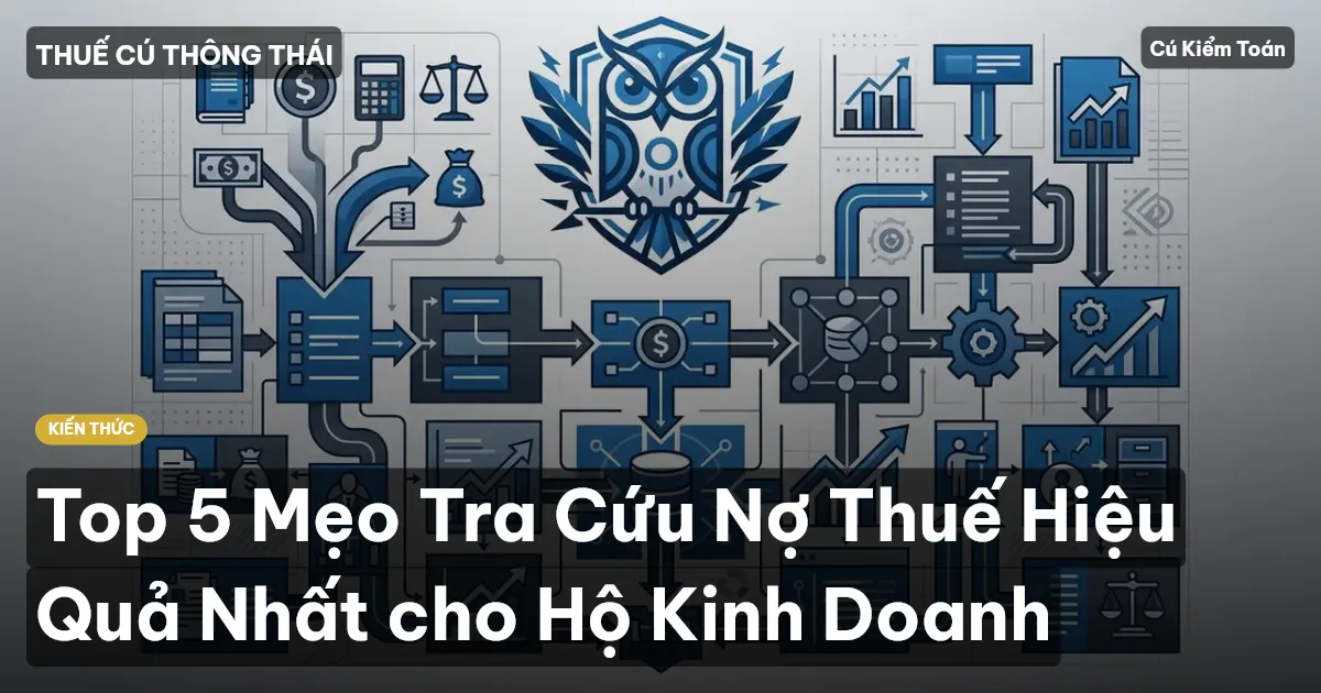 Top 5 Mẹo Tra Cứu Nợ Thuế Hiệu Quả Nhất cho Hộ Kinh Doanh
