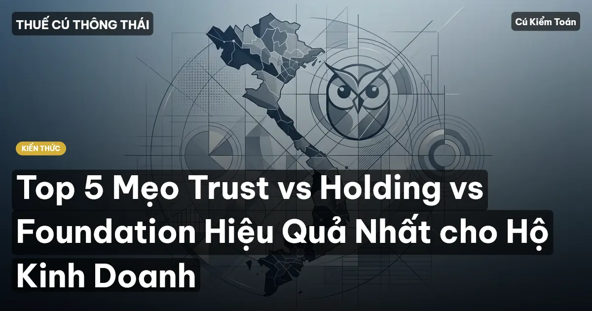 Top 5 Mẹo Trust vs Holding vs Foundation Hiệu Quả Nhất cho Hộ Kinh Doanh
