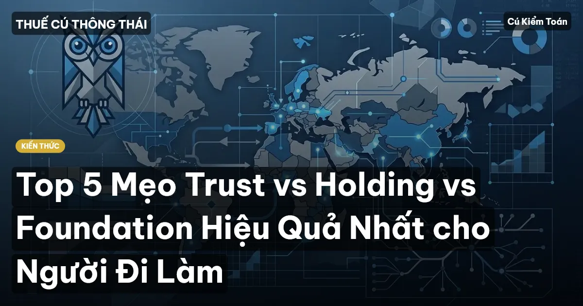 Top 5 Mẹo Trust vs Holding vs Foundation Hiệu Quả Nhất cho Người Đi Làm
