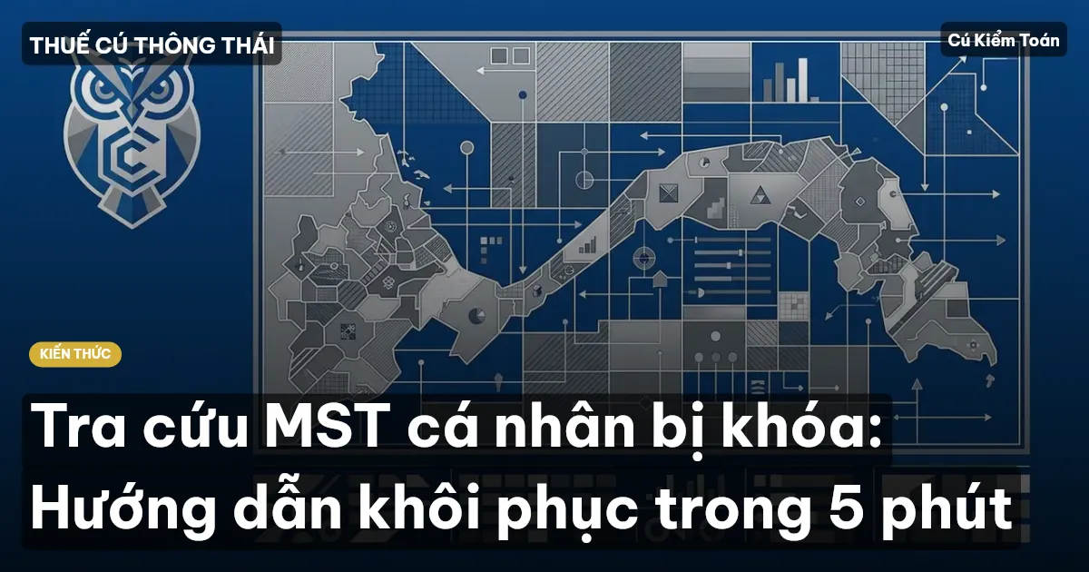 Tra cứu MST cá nhân bị khóa: Hướng dẫn khôi phục trong 5 phút
