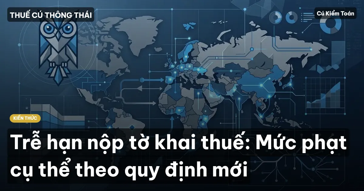 Trễ hạn nộp tờ khai thuế: Mức phạt cụ thể theo quy định mới