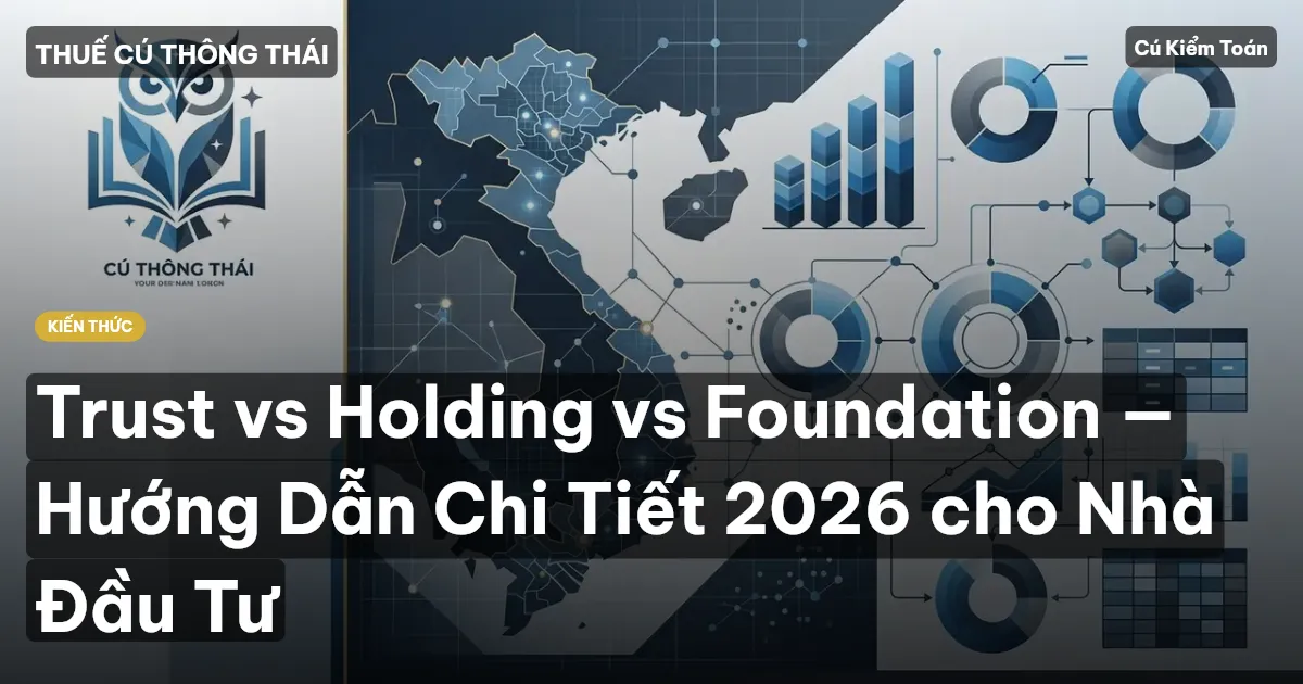 Trust vs Holding vs Foundation — Hướng Dẫn Chi Tiết 2026 cho Nhà Đầu Tư