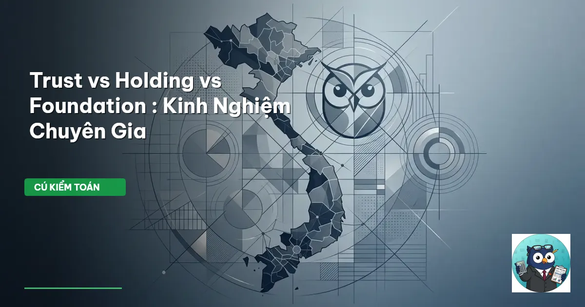Trust vs Holding vs Foundation : Kinh Nghiệm Chuyên Gia