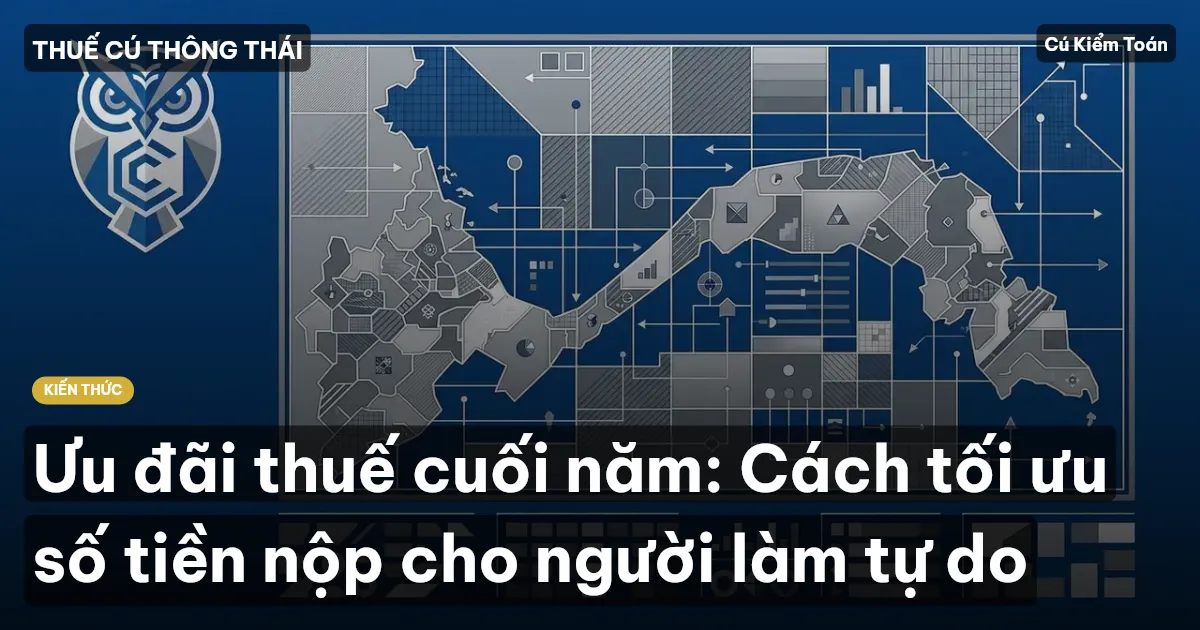 Ưu đãi thuế cuối năm: Cách tối ưu số tiền nộp cho người làm tự do