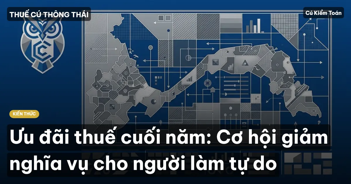 Ưu đãi thuế cuối năm: Cơ hội giảm nghĩa vụ cho người làm tự do
