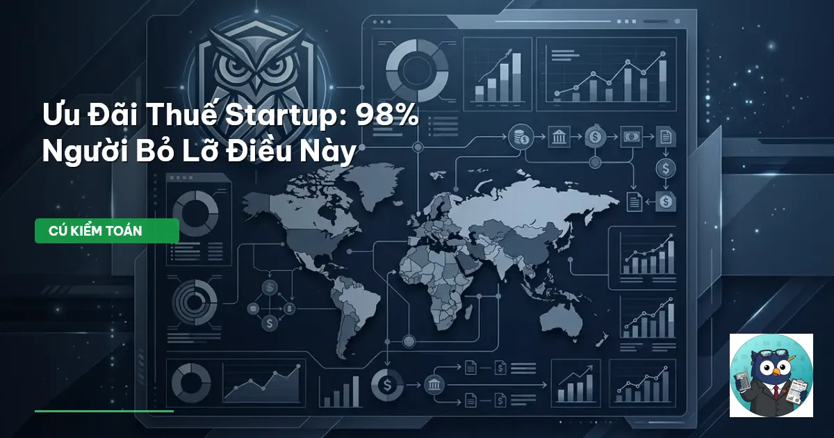 Ưu Đãi Thuế Startup: 98% Người Bỏ Lỡ Điều Này