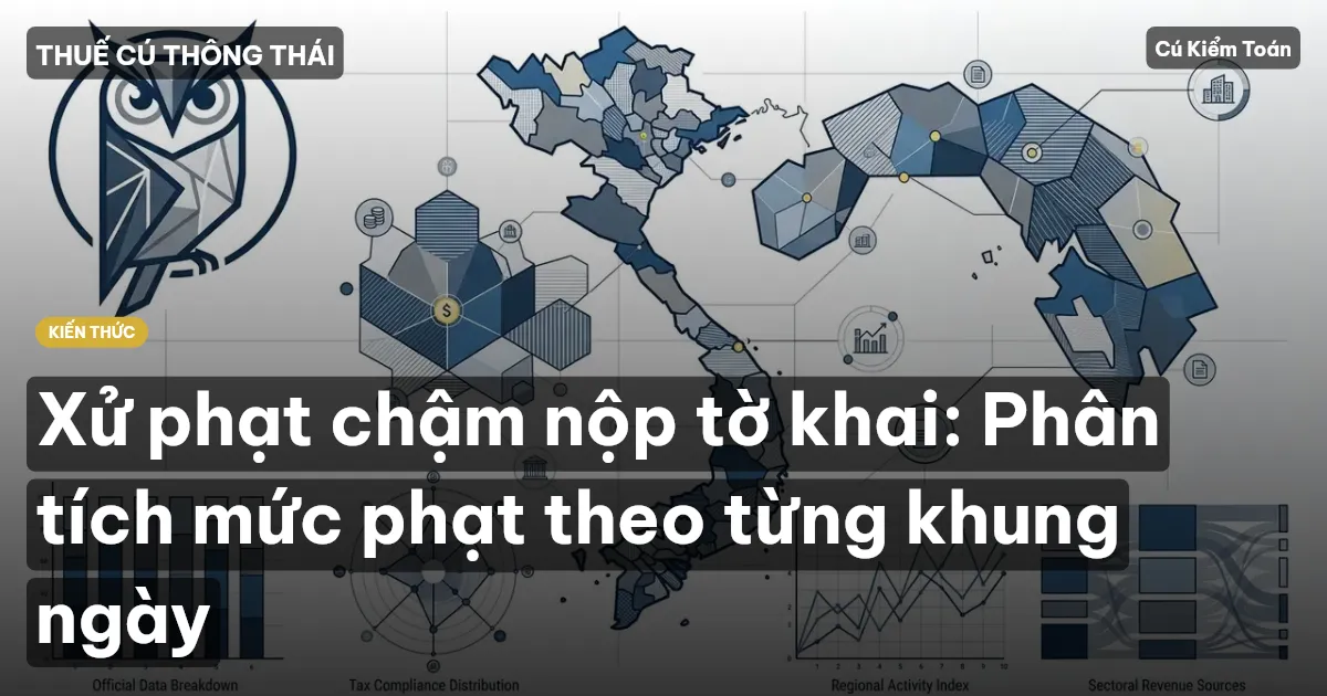 Xử phạt chậm nộp tờ khai: Phân tích mức phạt theo từng khung ngày