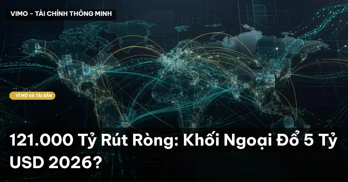 121.000 Tỷ Rút Ròng: Khối Ngoại Đổ 5 Tỷ USD 2026?