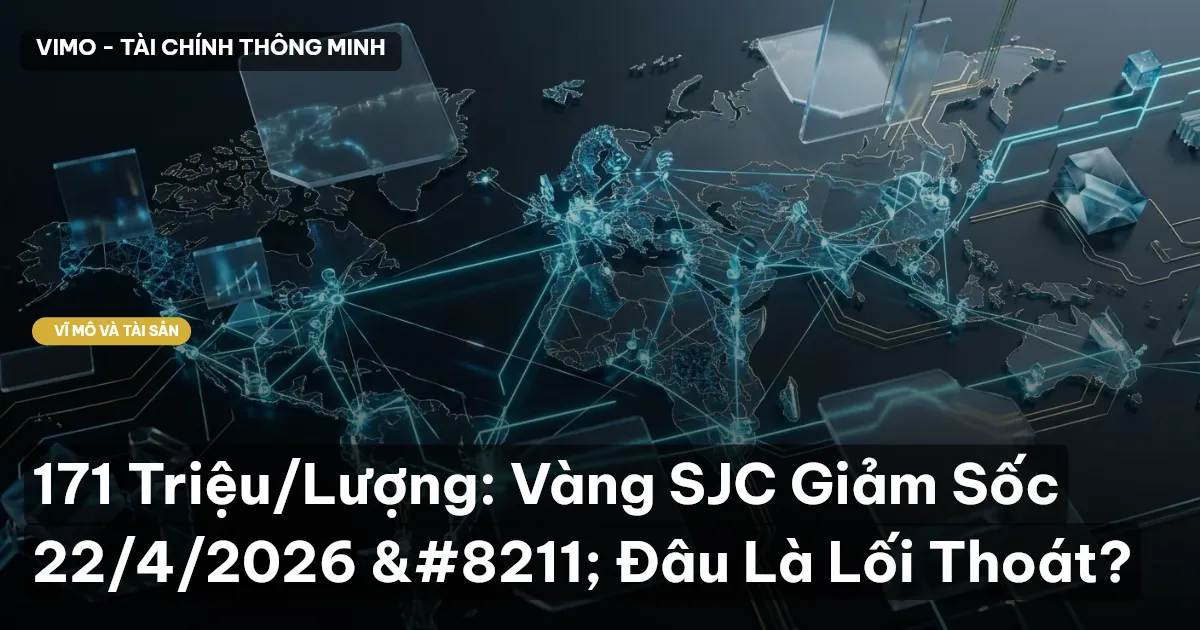 171 Triệu/Lượng: Vàng SJC Giảm Sốc 22/4/2026 – Đâu Là Lối Thoát?