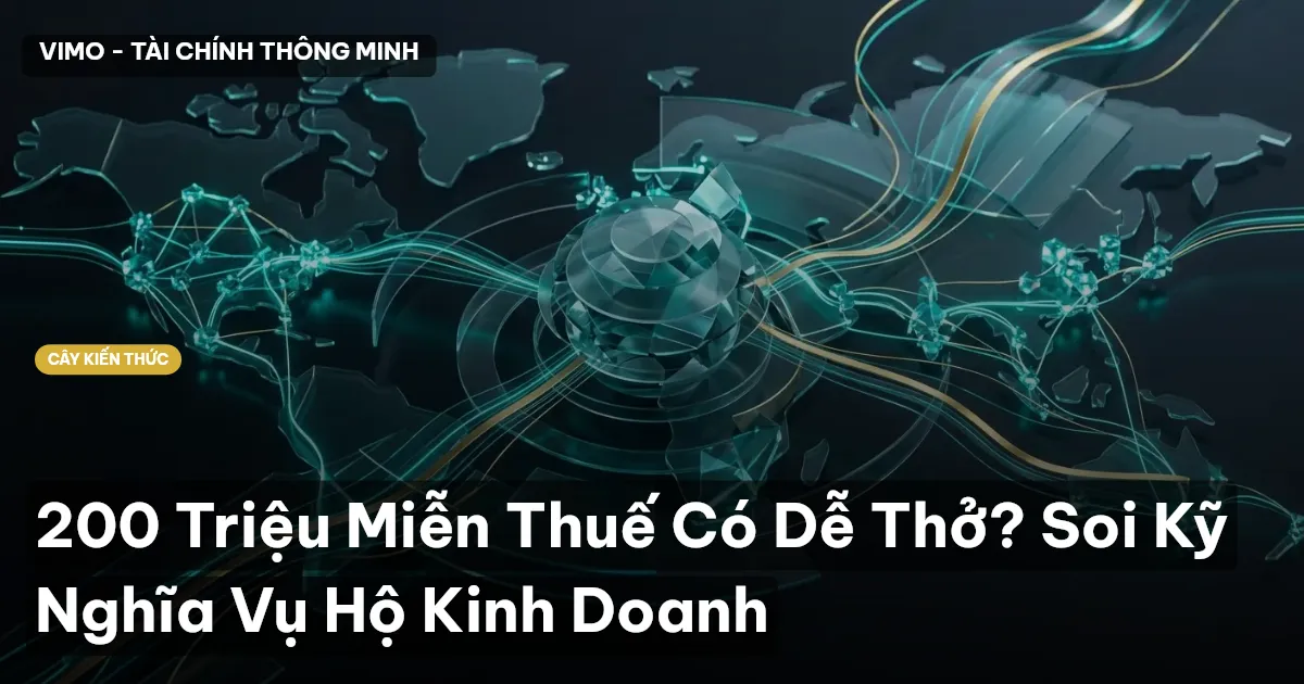 200 Triệu Miễn Thuế Có Dễ Thở? Soi Kỹ Nghĩa Vụ Hộ Kinh Doanh