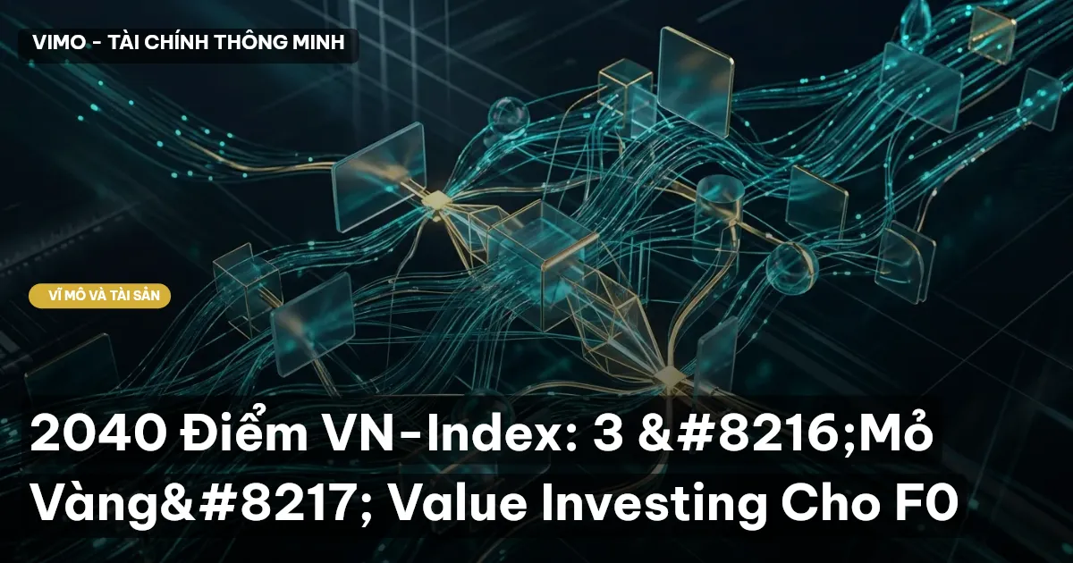 2040 Điểm VN-Index: 3 ‘Mỏ Vàng’ Value Investing Cho F0