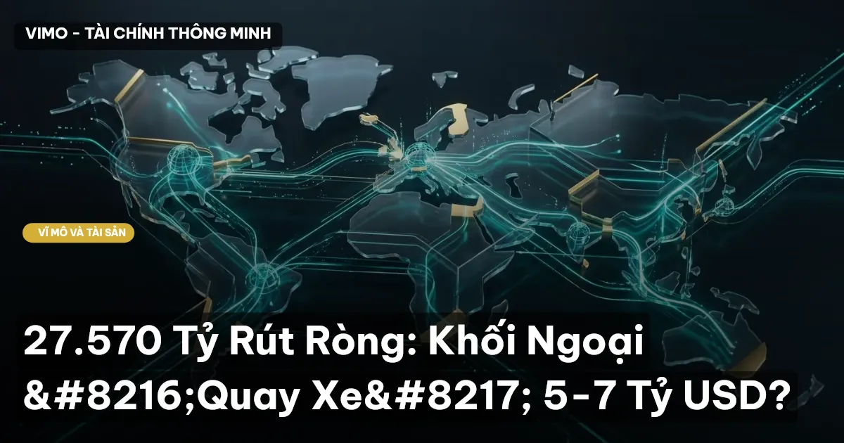 27.570 Tỷ Rút Ròng: Khối Ngoại 'Quay Xe' 5-7 Tỷ USD?