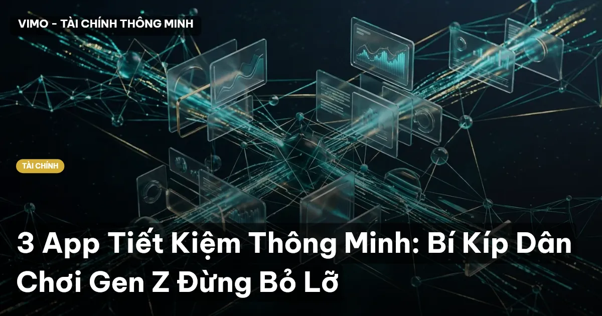 3 App Tiết Kiệm Thông Minh: Bí Kíp Dân Chơi Gen Z Đừng Bỏ Lỡ
