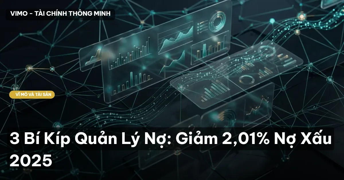 3 Bí Kíp Quản Lý Nợ: Giảm 2,01% Nợ Xấu 2025