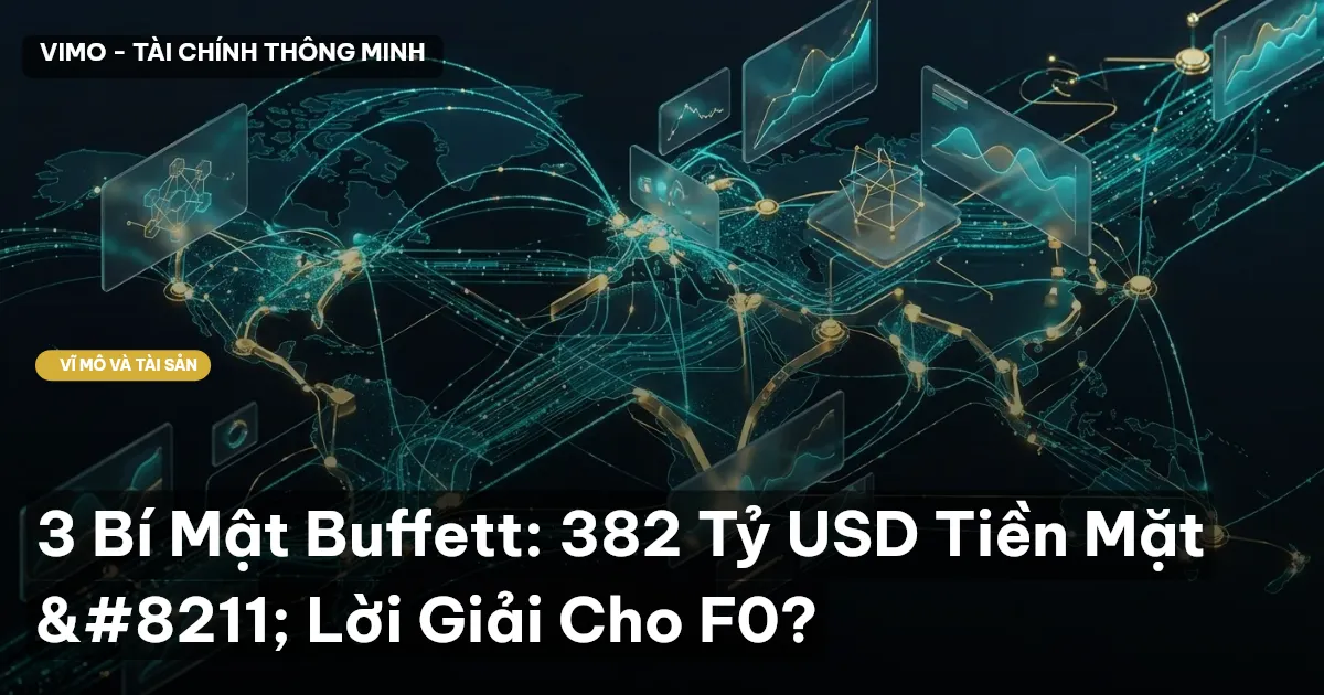 3 Bí Mật Buffett: 382 Tỷ USD Tiền Mặt – Lời Giải Cho F0?